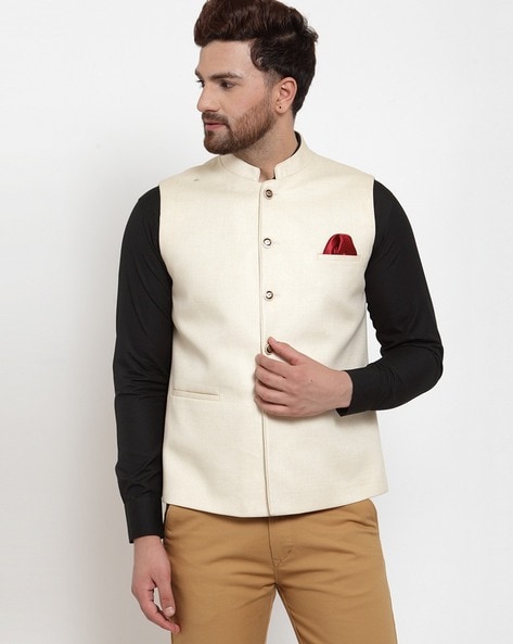 cream nehru jacket