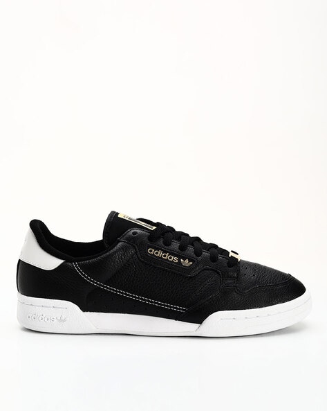 Adidas originals black shops continental 8 trainers