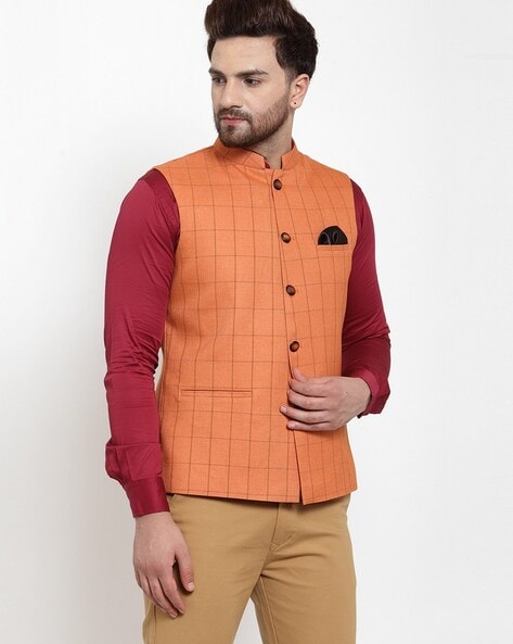 Modi jacket orange colour sale