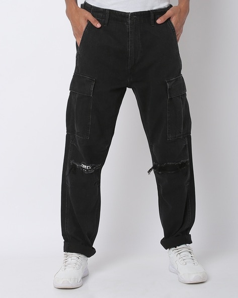 Levis Tapered Flat Front Trousers With Insert Pockets Black in Bikaner at  best price by Promart Retail Pvt Ltd  Justdial