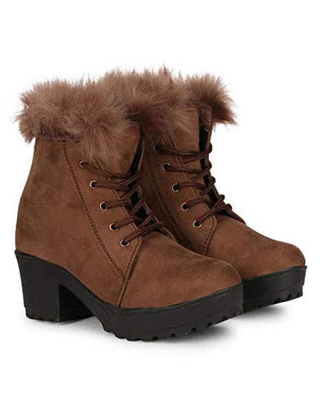 faux fur womens boots