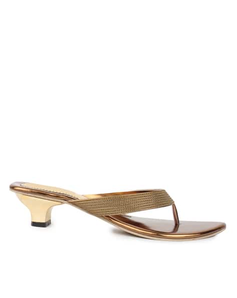 T-strap Kitten Heeled Sandals (Image - 3)