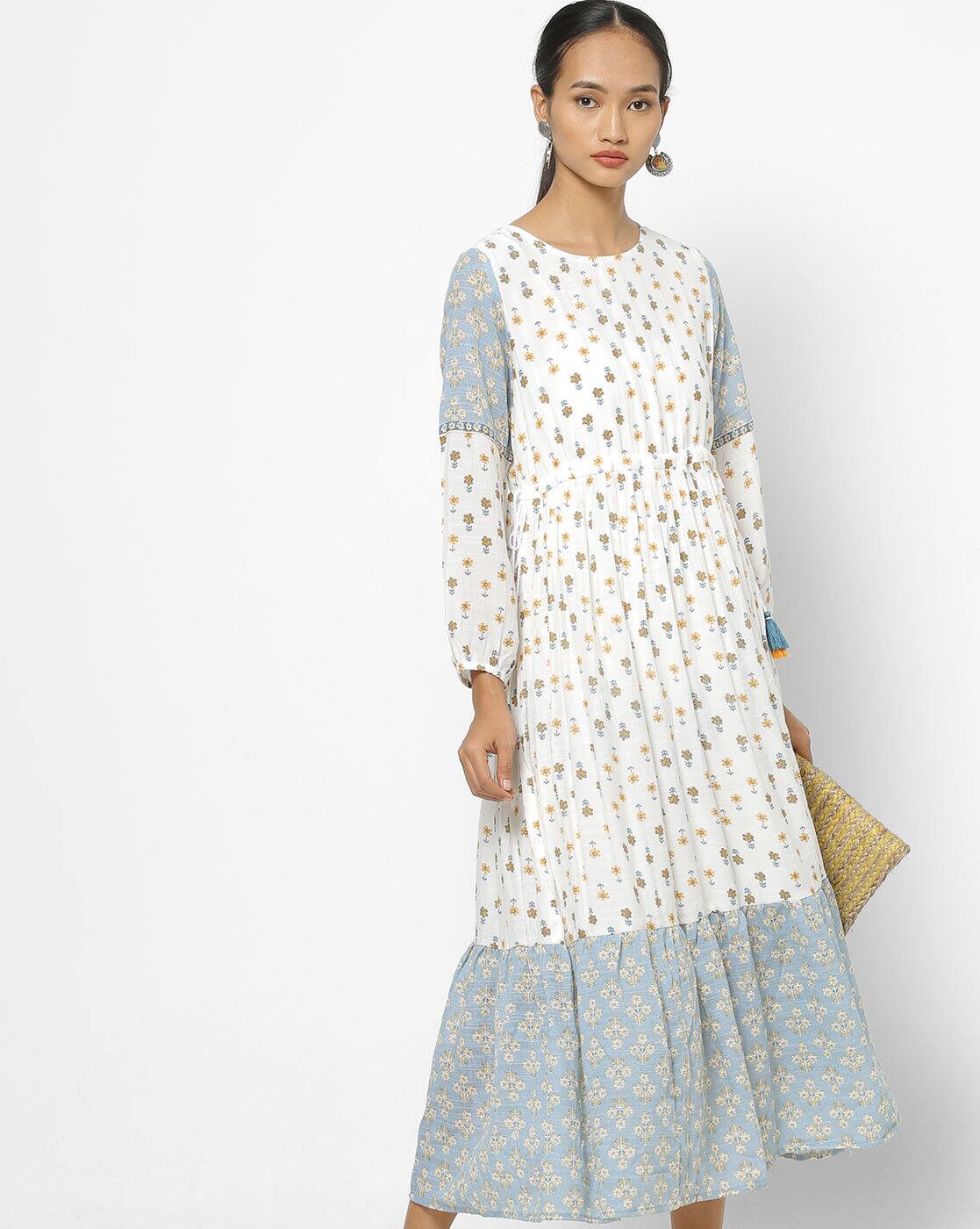 Buy White \u0026 Blue Dresses \u0026 Gowns for 