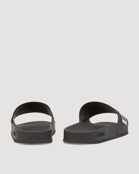 Hugo boss discount leather flip flops