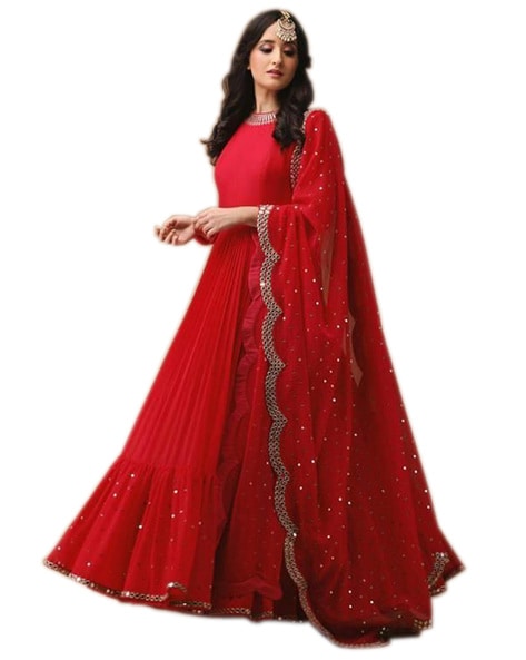 anarkali material dress