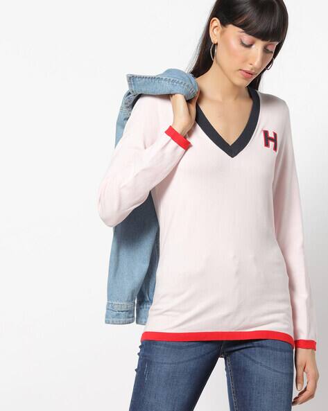 Buy Pink Sweaters Cardigans for Women by TOMMY HILFIGER Online