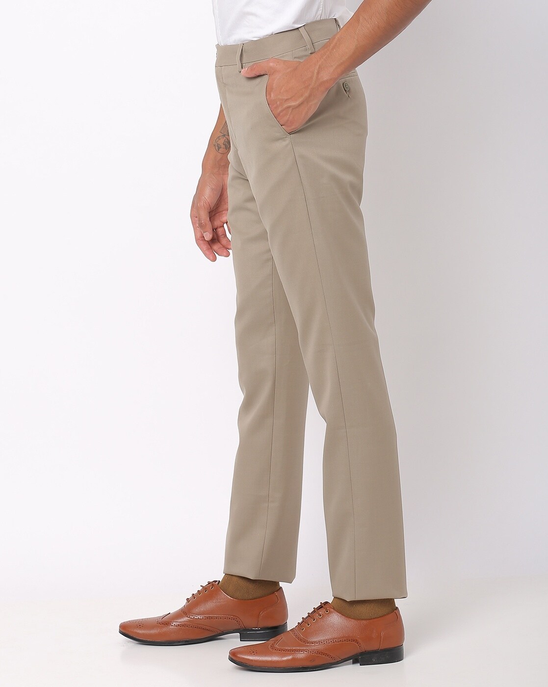 Buy Only Vimal Slim Fit Mens Dark Blue Trousers online  Looksgudin