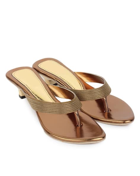 T-strap Kitten Heeled Sandals (Image - 2)