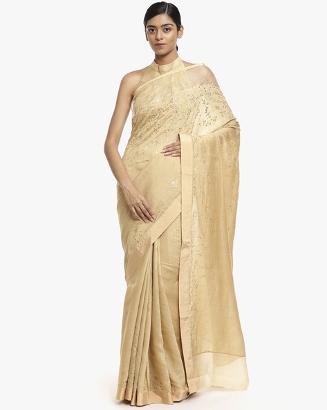 Traditional Yellow Colored Designer Art Silk Saree – Cygnus Fashion