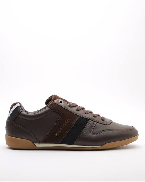 tommy hilfiger brown sneakers