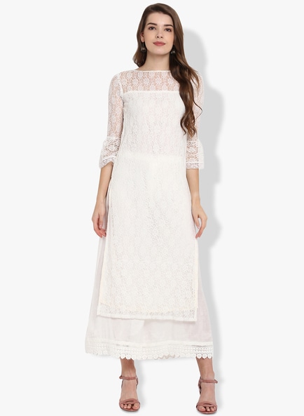 Buy White Kurtas for Women by SIRIKIT Online Ajio