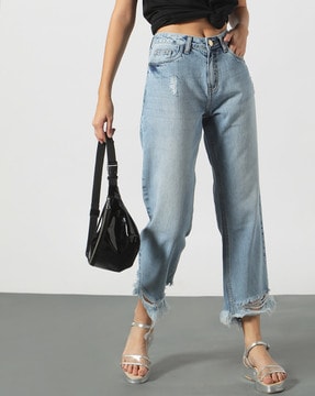 ripped jeans ankle length