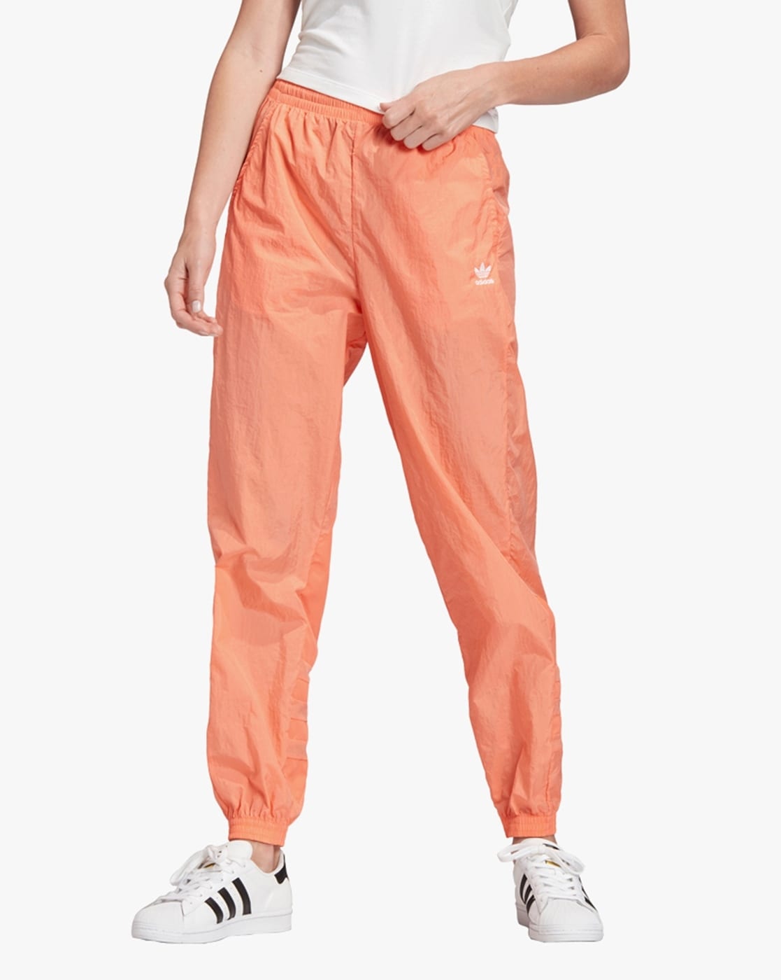 adidas orange joggers