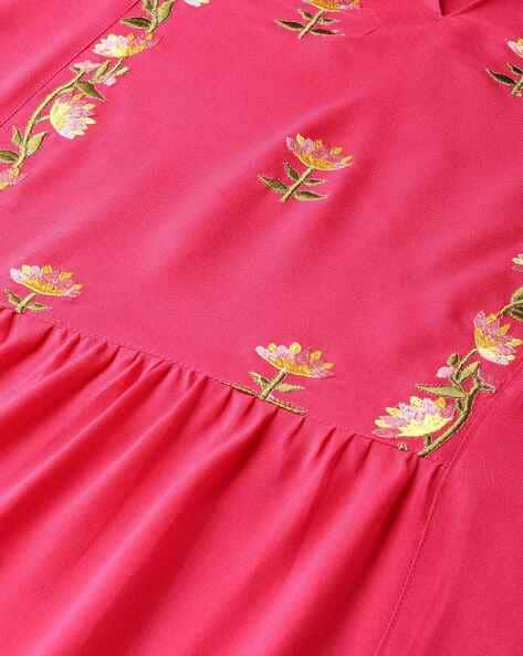 Pin by thira on traditional  Embroidery on kurtis Embroidery suits design  Sleeves designs for dresses