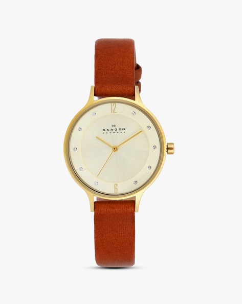 Skagen women's watches leather strap sale