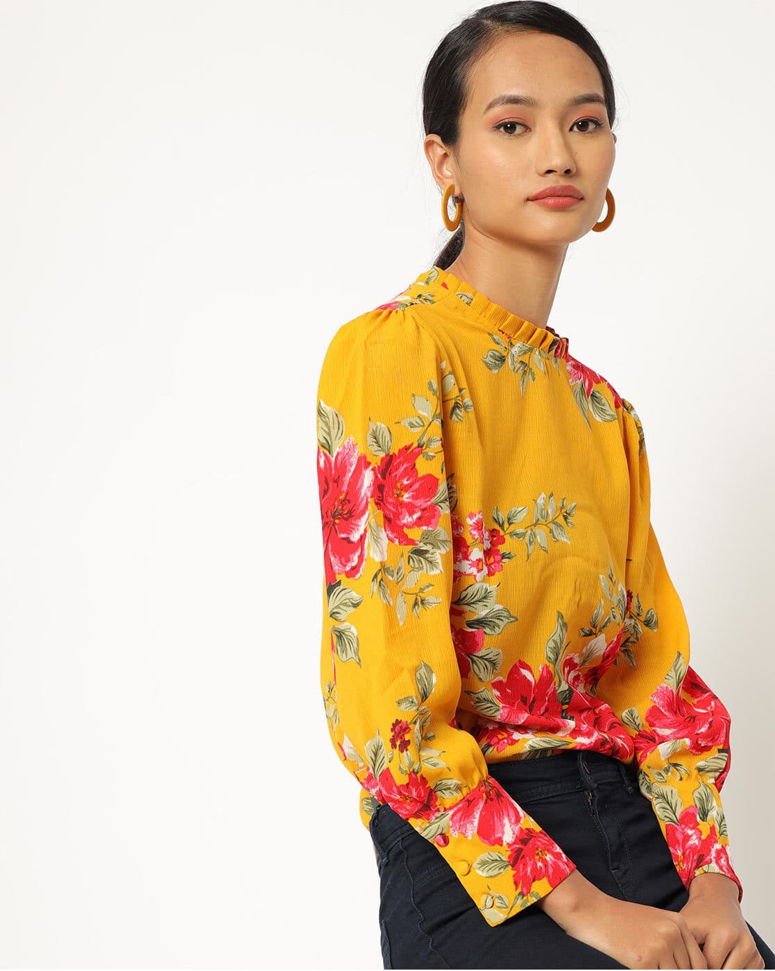 harpa mustard yellow top