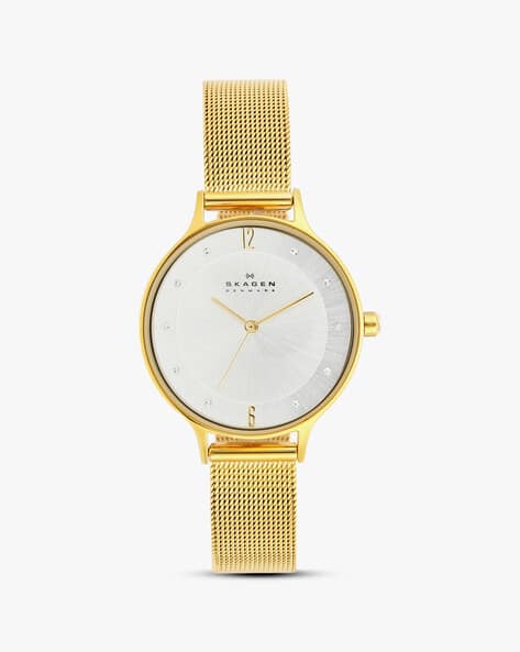 Buy SKAGEN SKW2150 Analogue Watch with Mesh Strap Gold Color