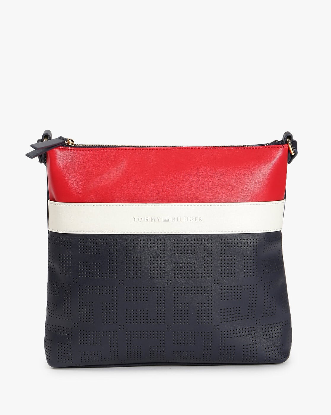 tommy hilfiger red sling bag