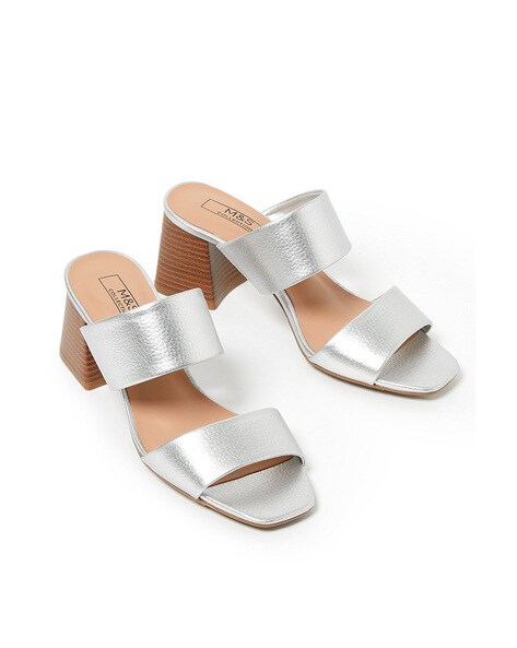 marks and spencer silver sandals