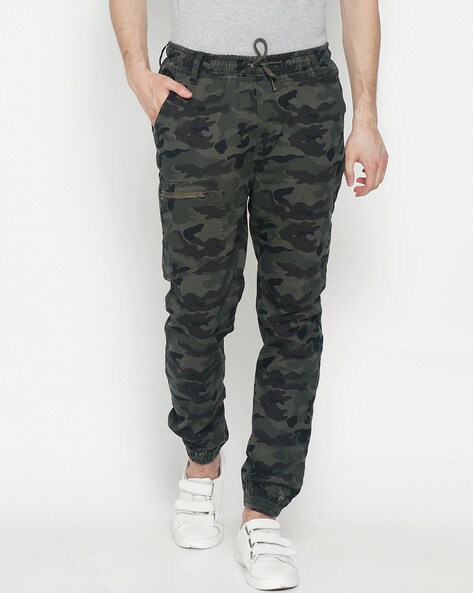 army print jogger pants