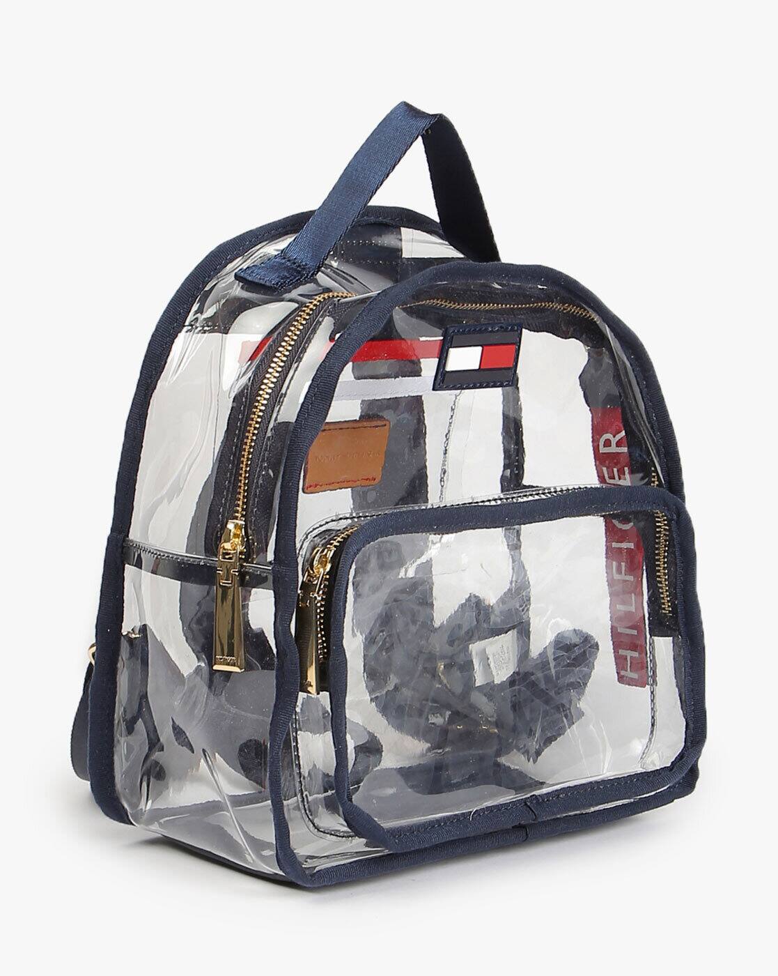 tommy hilfiger clear backpack
