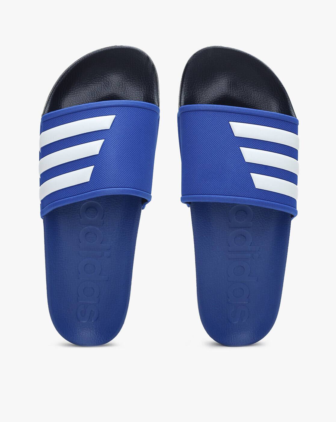 adidas blue sliders