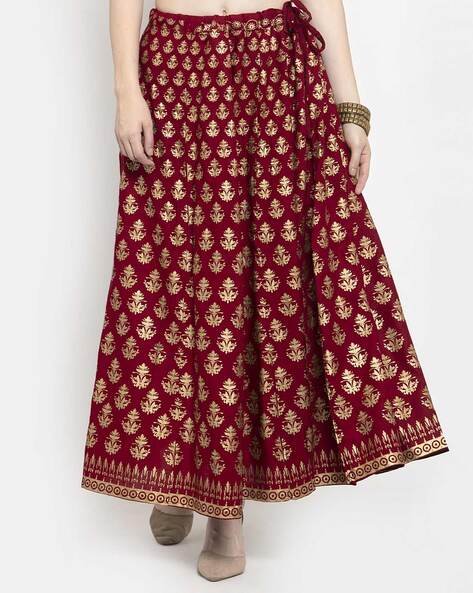 maroon skirt buy online