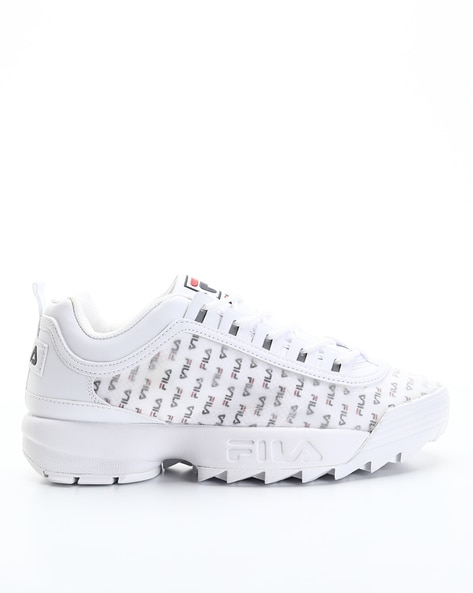 fila white casual shoes