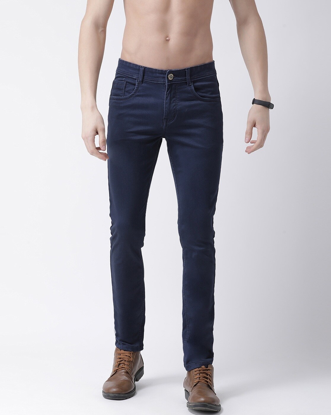 navy blue with jeans