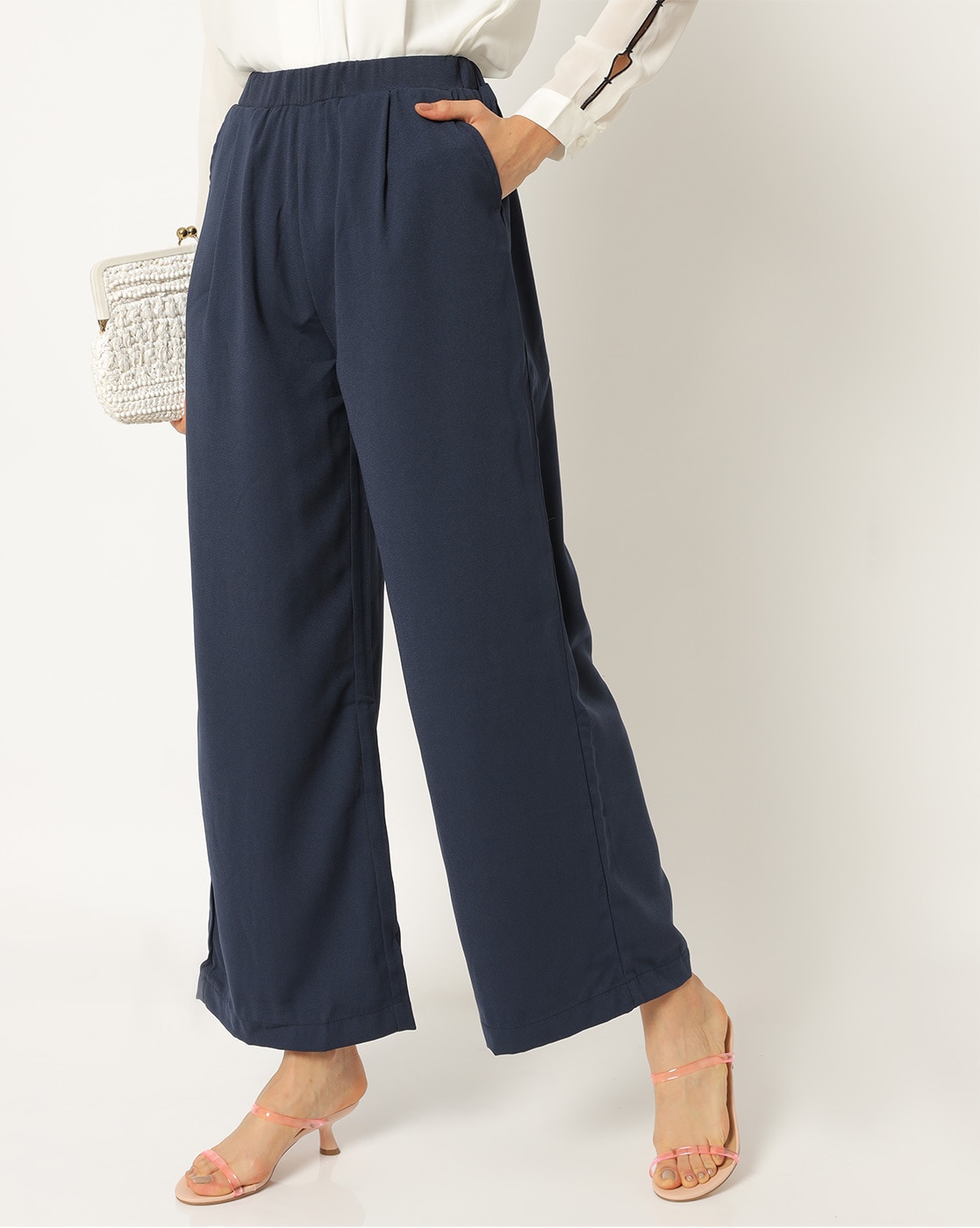 Buy Dark Blue Trousers  Pants for Women by HARPA Online  Ajiocom