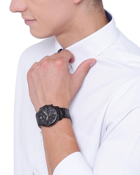 Fossil black watch mens hot sale