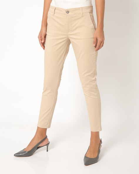 Buy Khaki Trousers  Pants for Women by Marks  Spencer Online  Ajiocom
