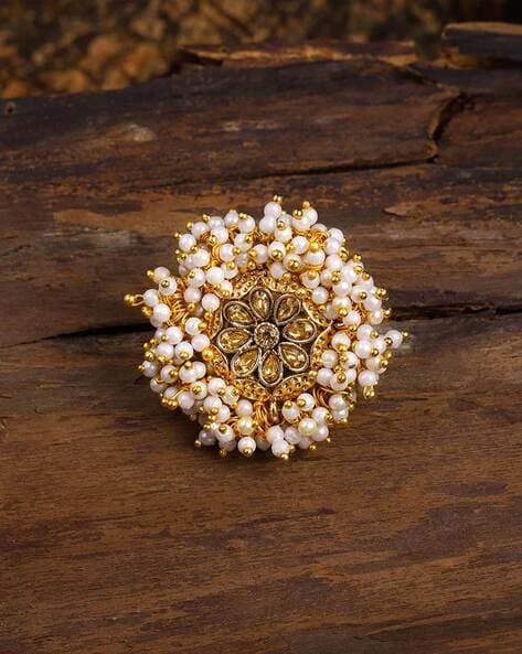 Buy Zaveri Pearls Rose Gold Plated CZ Studded Finger Ring - Ring for Women  21838950 | Myntra