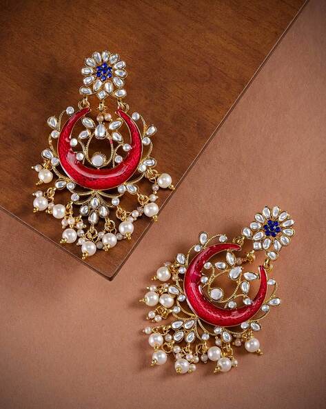 earrings zaveri pearls