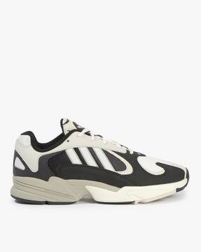 Buy Adidas Originals Yung-1 Panelled Lace-Up Sneakers Black