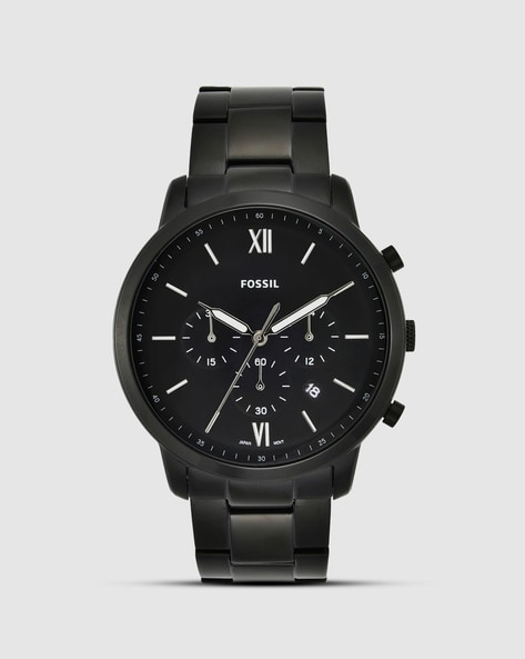 Fossil black chronograph discount watch