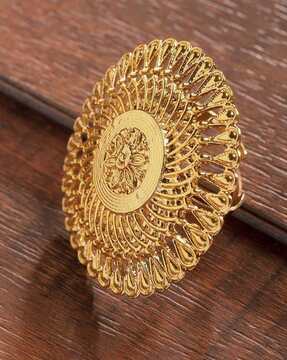 22k Yellow Gold Ring Indian Gold Ring Indian Gold Jewelry - Etsy