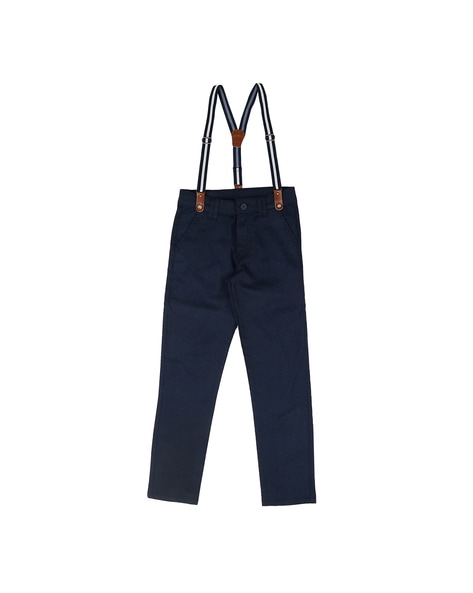 Buy Navy Blue Trousers & Pants for Boys by Pantaloons Junior