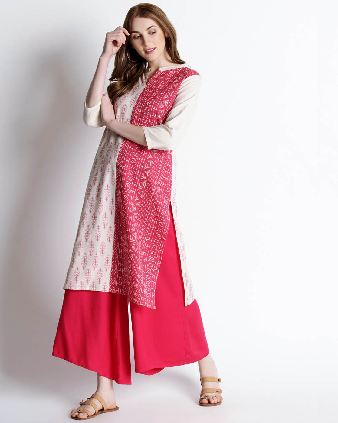 Buy Pink Kurtas for Women by Rangmanch by Pantaloons Online