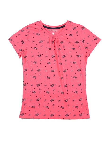 Buy Pink Tshirts for Girls by Pantaloons Junior Online