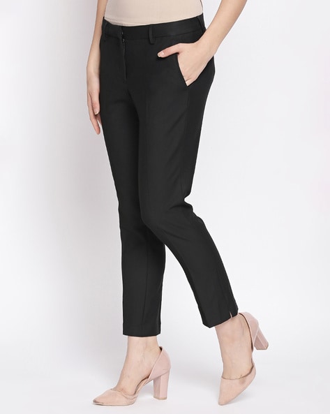 Buy Annabelle By Pantaloons Annabelle by Pantaloons Women High-Rise Formal  Trousers | Find the Best Price Online in India