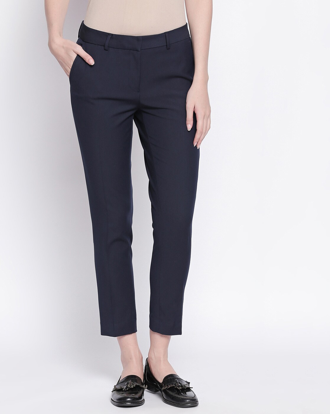 Buy Grey Trousers & Pants for Women by Annabelle by Pantaloons Online |  Ajio.com