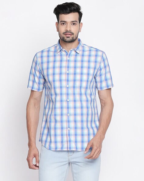 Buy AIR FORCE BLUE Shirts for Men by BYFORD by Pantaloons Online Ajio