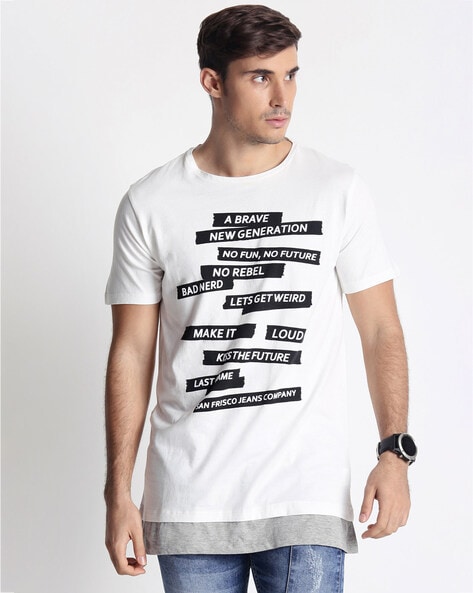 Buy White Tshirts for Men by SF Jeans by Pantaloons Online