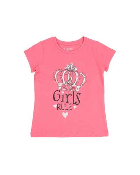 Buy Pink Tshirts for Girls by Pantaloons Junior Online