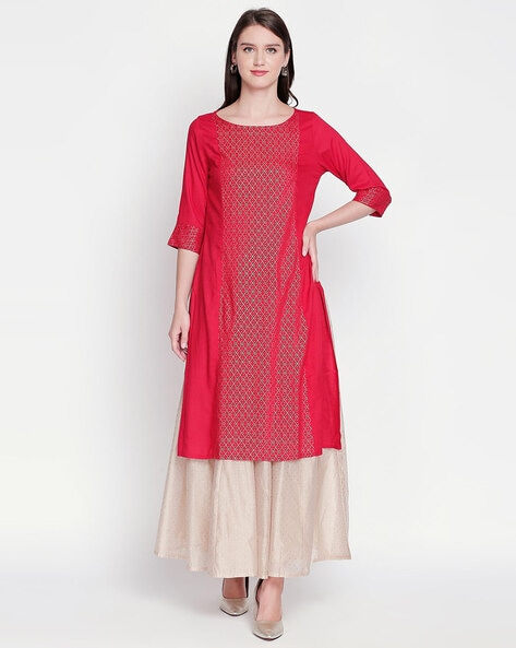 Buy Red Kurta Suit Sets for Women by Rangmanch by Pantaloons