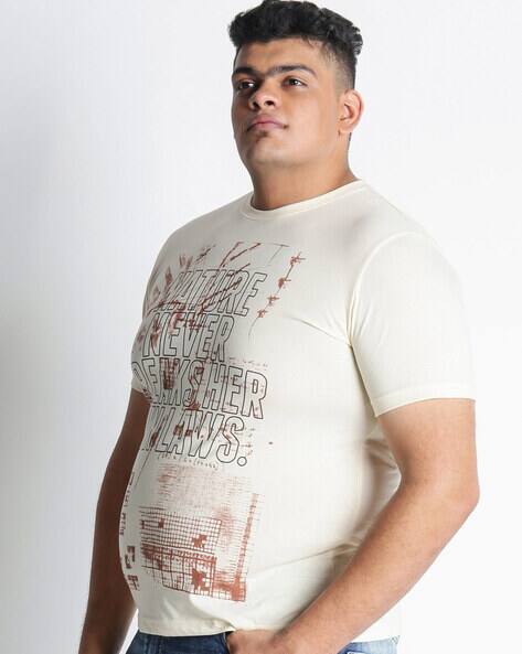 Buy Cream Tshirts for Men by Alto Moda 