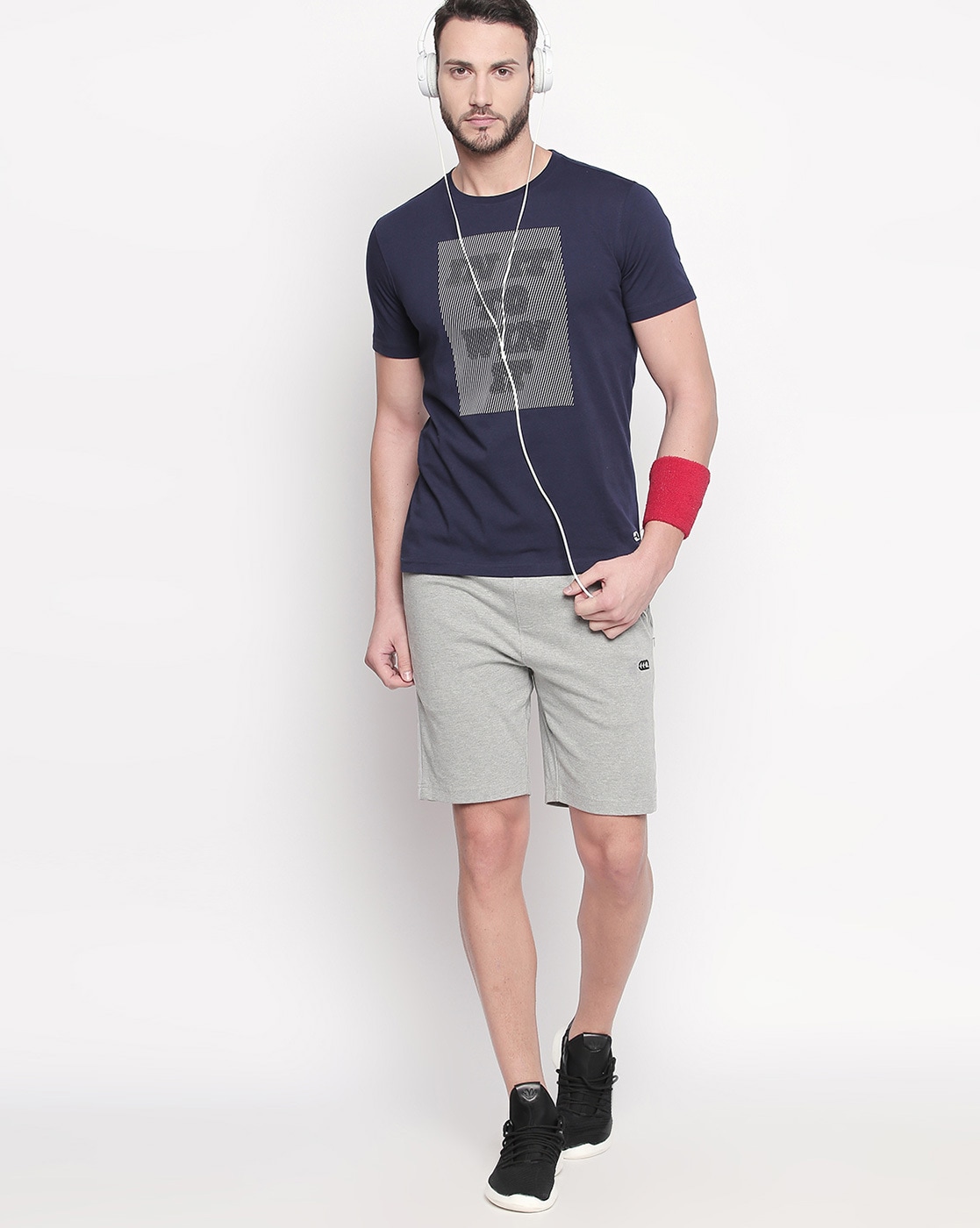 Buy Grey Shorts & 3/4ths for Men by Ajile by Pantaloons Online