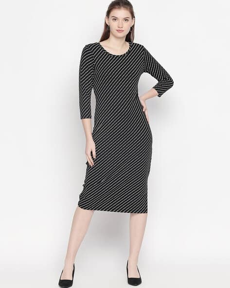 off the shoulder striped bodycon dress Black Stripe Midi Blue Tulle Ball Quinceanera plus size gala dress Size:UK26 or no bra