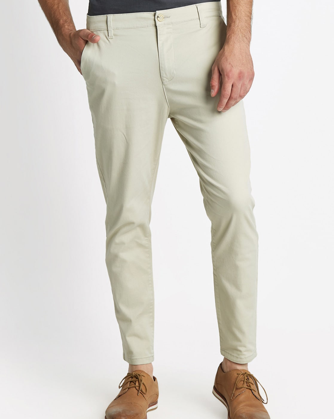 Urban Ranger Men Solid Straight Fit Green Trousers - Selling Fast at  Pantaloons.com